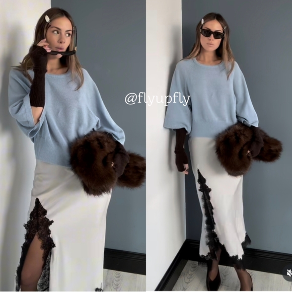 ZARA MIDI SKIRT LACE Size L - Picture 9 of 16